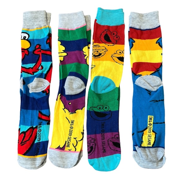 NWOT 4 Pairs Sesame Street Socks - Picture 2 of 5